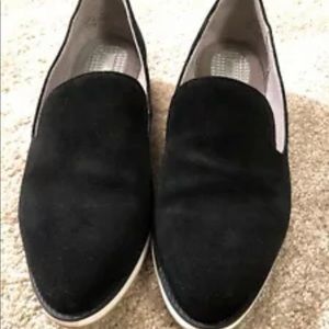 Womens Size 8 Com & Sens Black Shebby Loafers